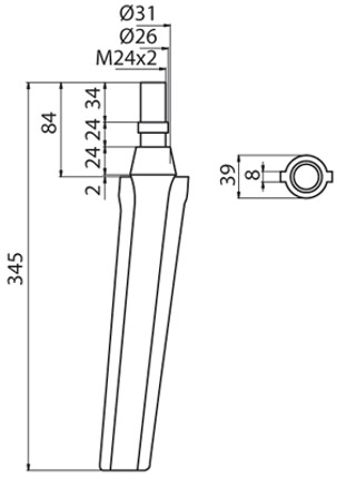 VIGOLO Conico Piatto
