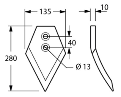 Vomere Shiavina, Nuova Comas