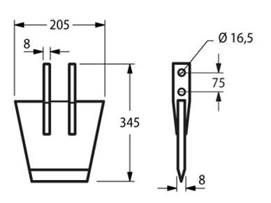 Vanghe CELLI Modello Nz Larga