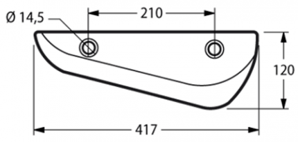 Scavabietole Vomere Sei File Dx+Sx