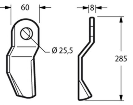 Coltello Ruota Interfila Sx FALCONERO