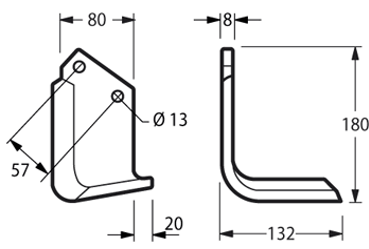 HOWARD - ROTAVATOR - TIPO U RINF. SQ